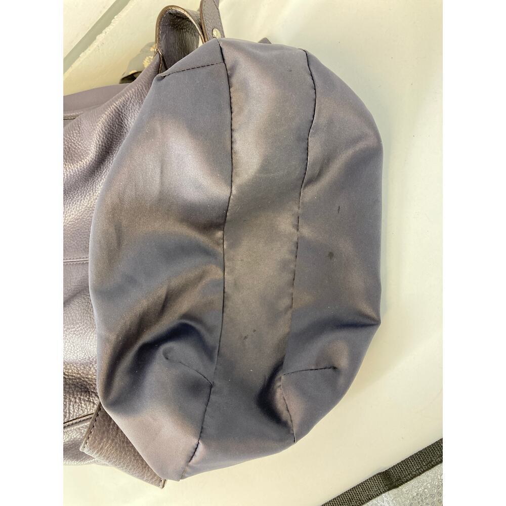 COACH F23960 PURPLE -GRAY PEBBLED LEATHER HOBO BAG - Picture 14 of 16
